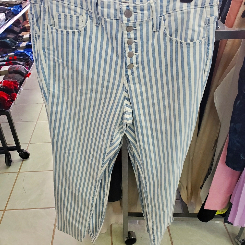 High Rise Skinny Printed Jeans